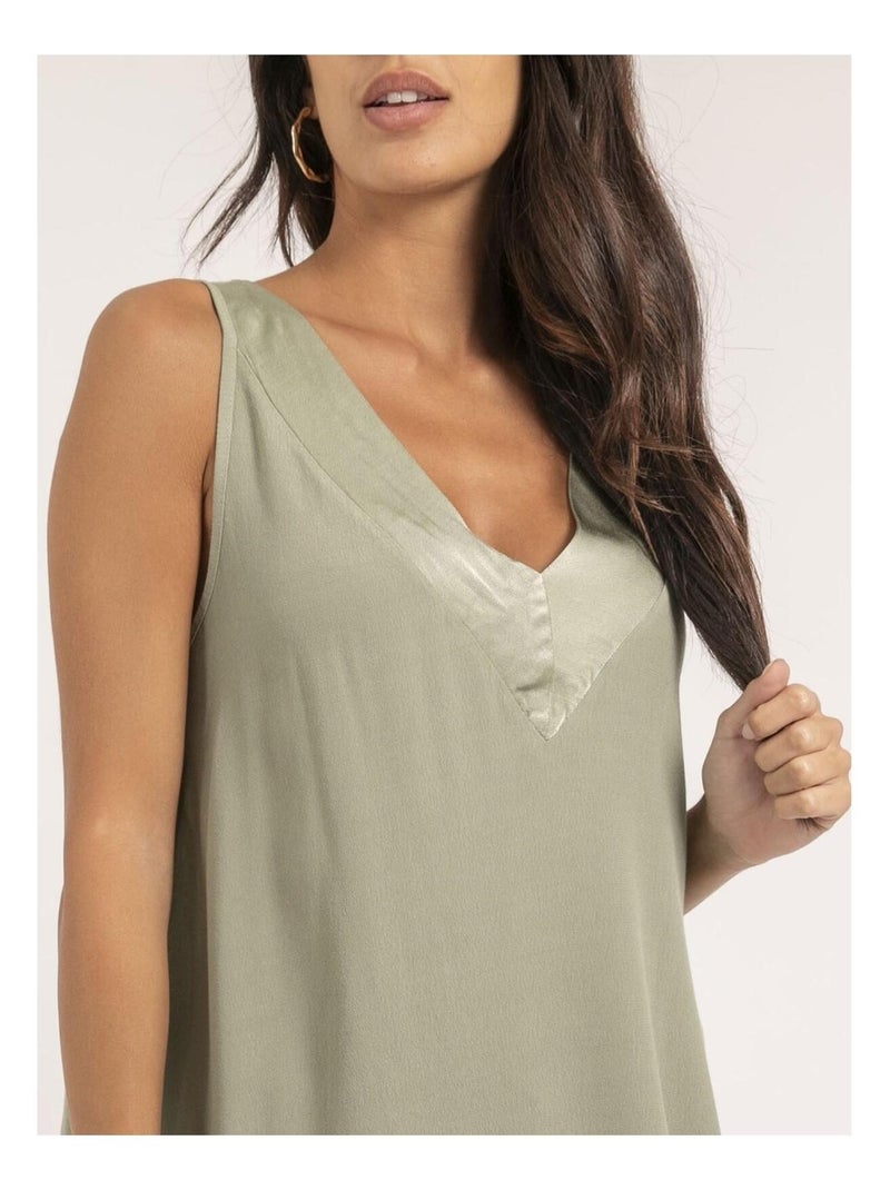 Top sans manches FORELA Kaki - Kiabi