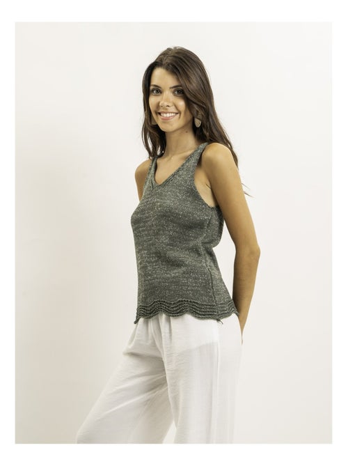 Top sans manches maille lurex KENATRA - Kiabi