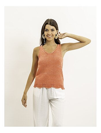Top sans manches maille lurex KENATRA