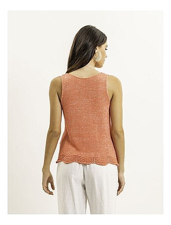 Top sans manches maille lurex KENATRA