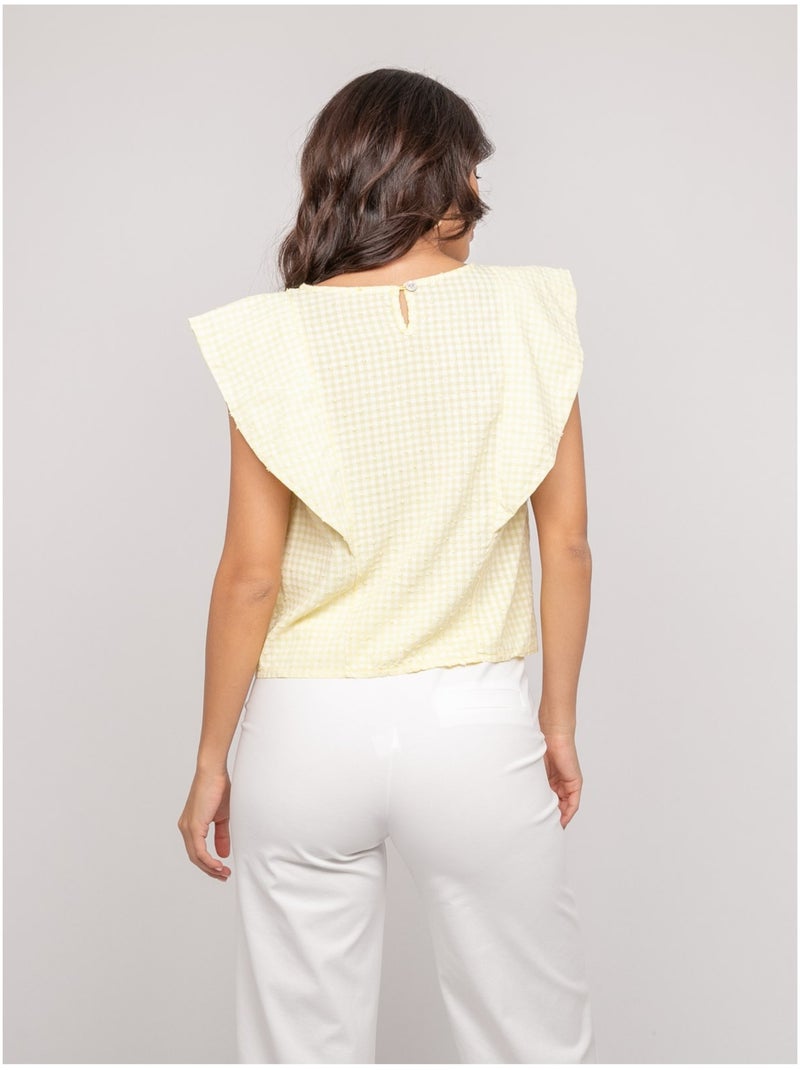 Top sans manches motif FOMELIE Jaune - Kiabi