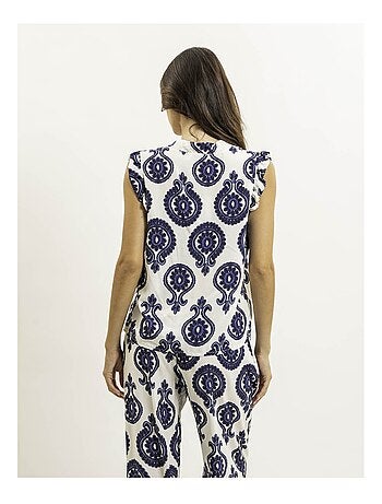 Top sans manches motifs FELOVIA