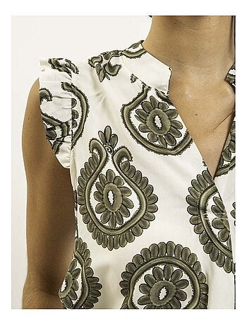 Top sans manches motifs FELOVIA