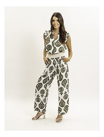 Top sans manches motifs FELOVIA