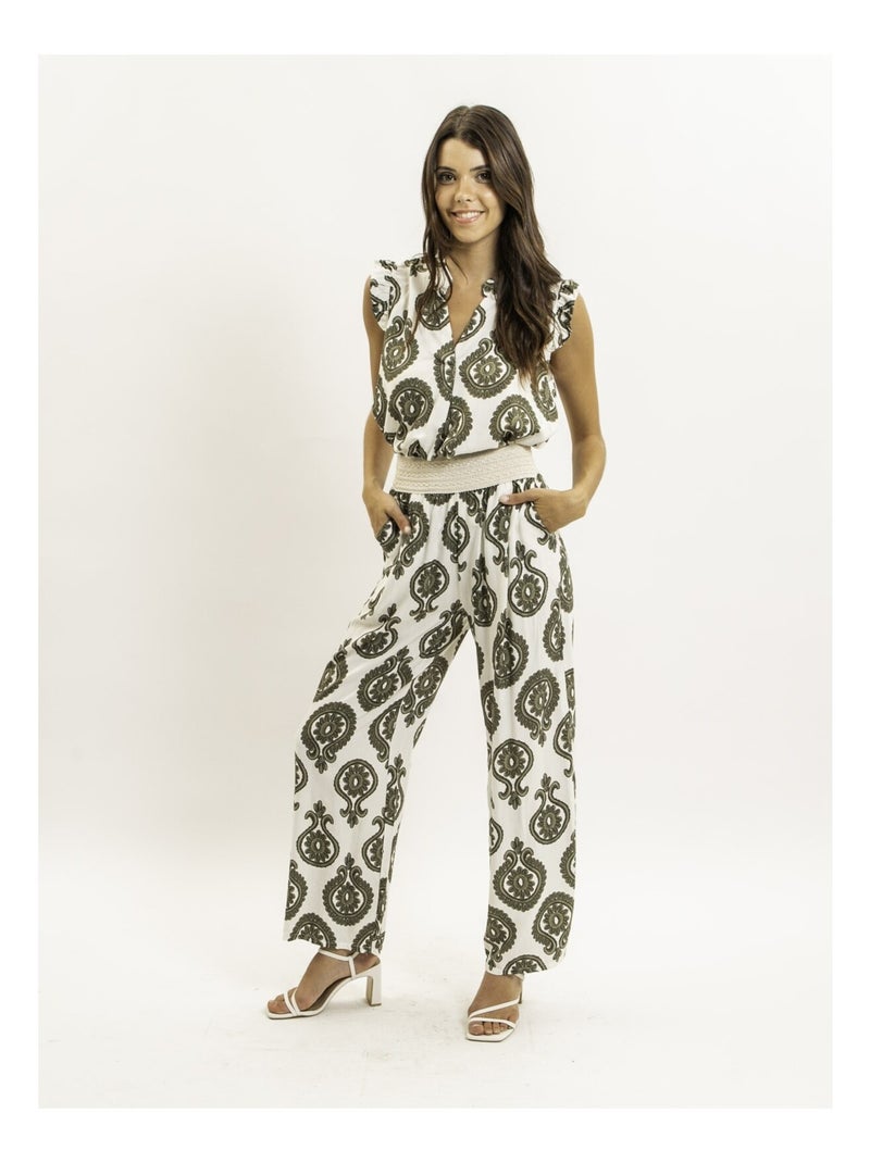 Top sans manches motifs FELOVIA Kaki - Kiabi