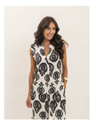 Top sans manches motifs FELOVIA