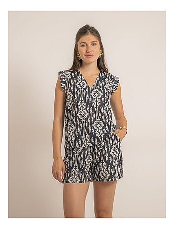 Top sans manches motifs FLAYA