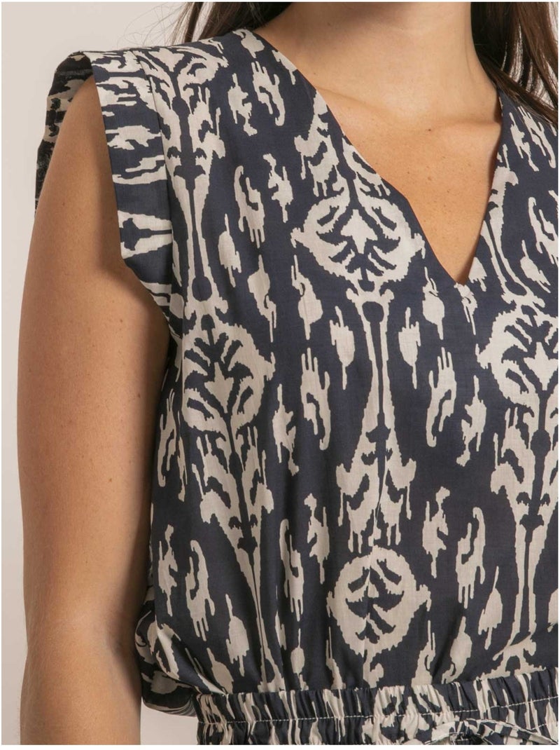 Top sans manches motifs FLAYA Bleu marine - Kiabi