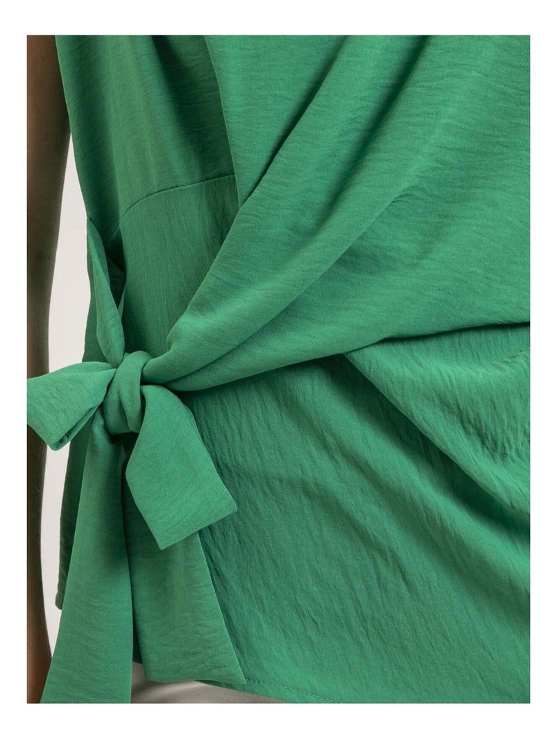 Top sans manches noeud FELIZE Vert - Kiabi