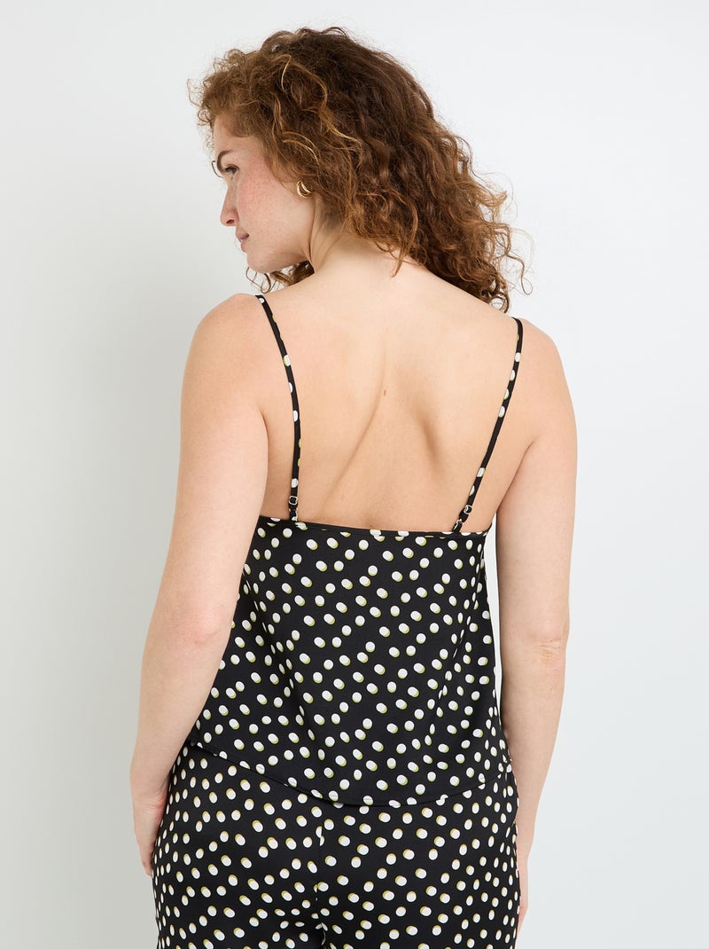 Top satin Hally - RougeGorge Lingerie Noir Multicolore - Kiabi