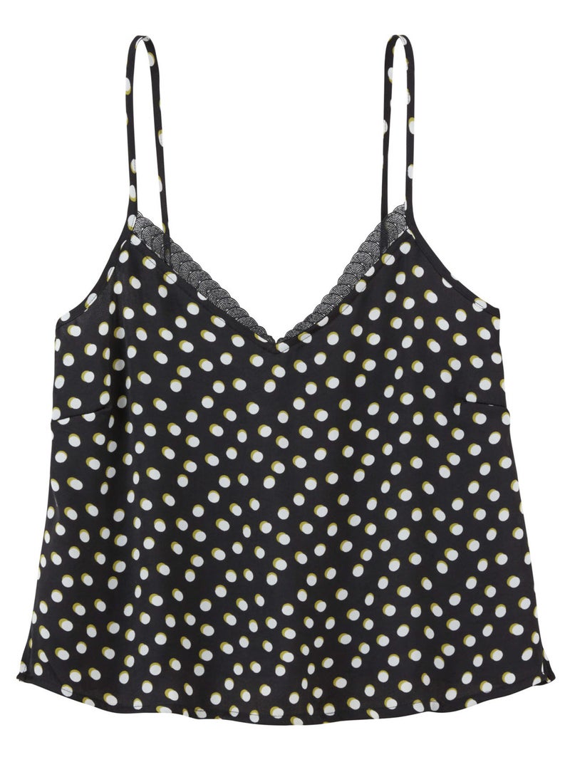 Top satin Hally - RougeGorge Lingerie Noir Multicolore - Kiabi