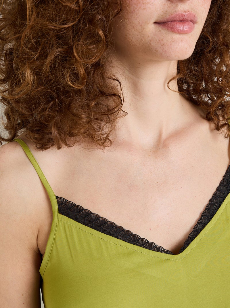 Top satin Hally - RougeGorge Lingerie Vert - Kiabi