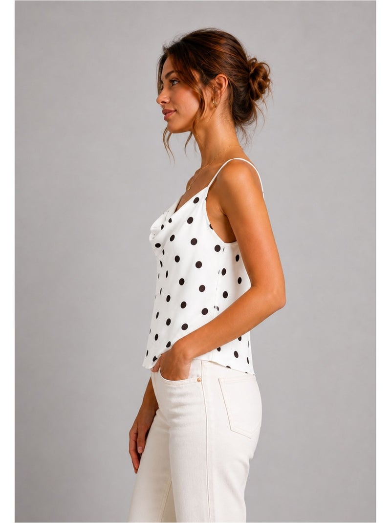 Top Satiné Kebello Blanc - Kiabi