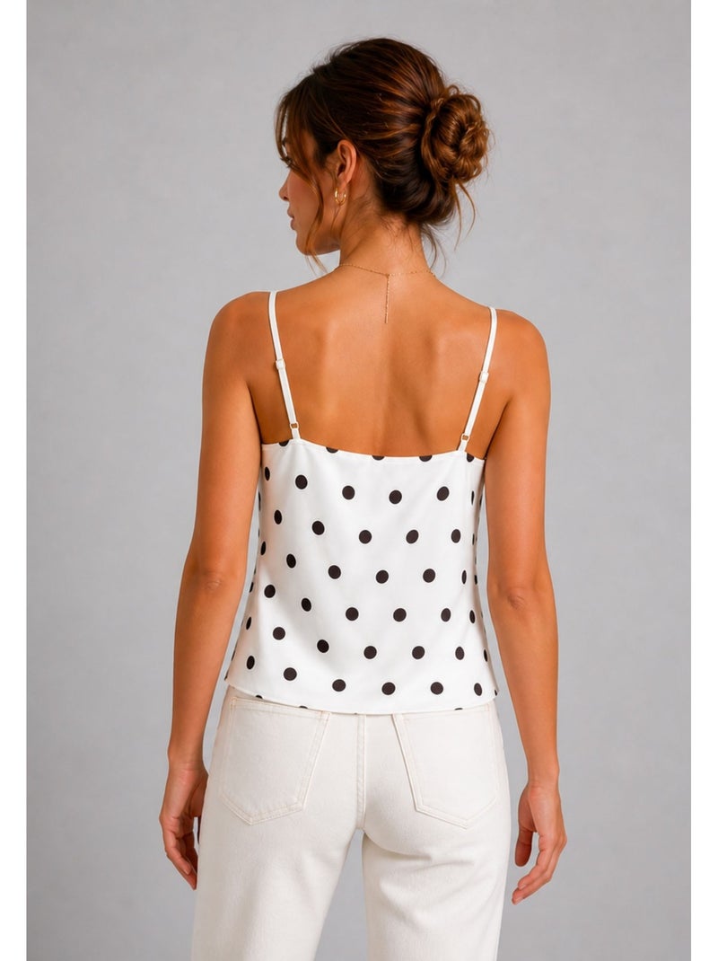 Top Satiné Kebello Blanc - Kiabi