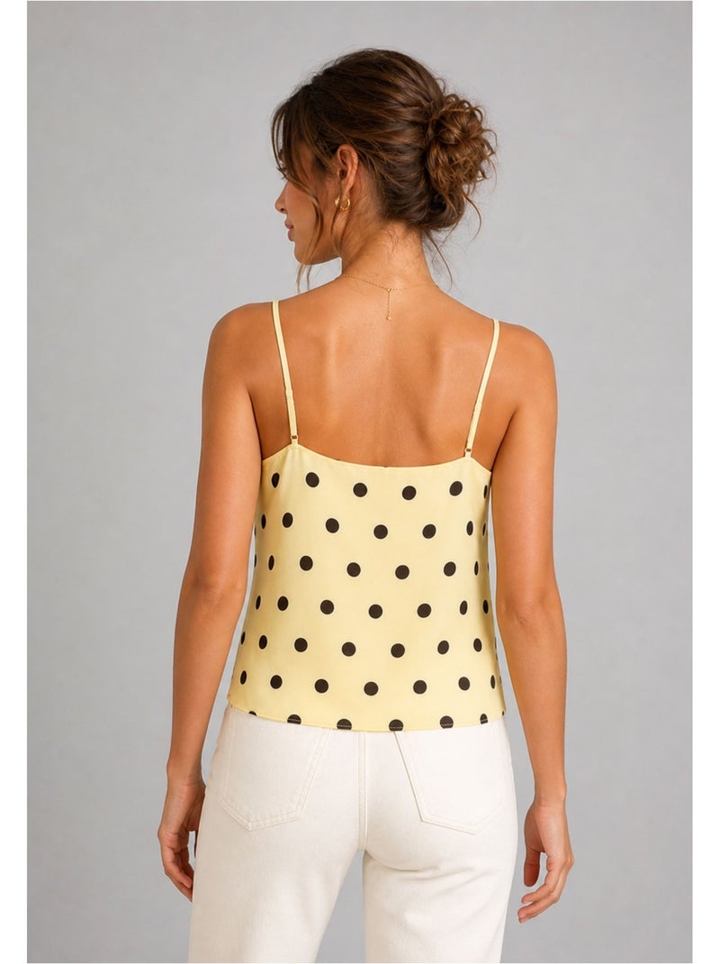 Top Satiné Kebello Jaune - Kiabi