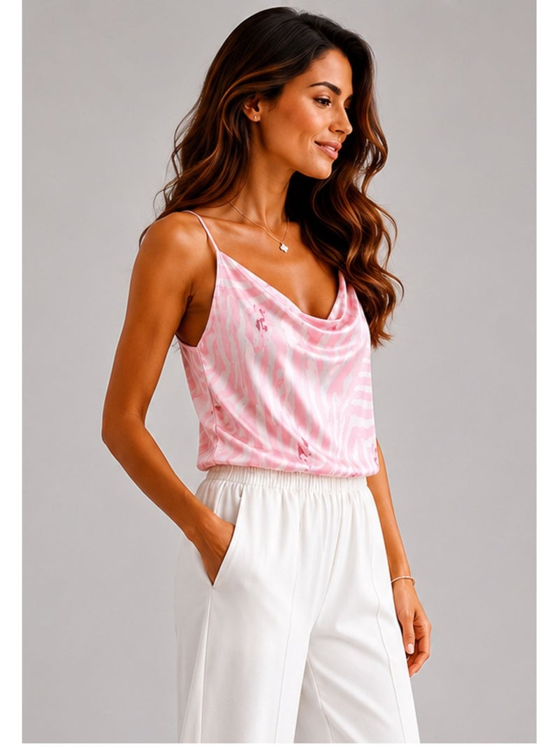 Top Satiné Kebello Rose - Kiabi