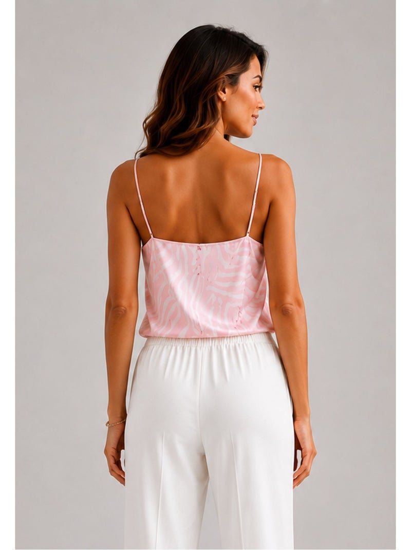 Top Satiné Kebello Rose - Kiabi