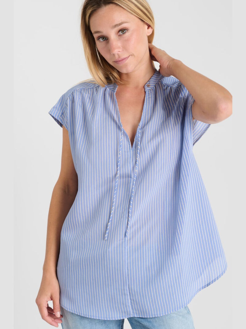 Top SHANNON 'Le Temps Des Cerises' Bleu - Kiabi