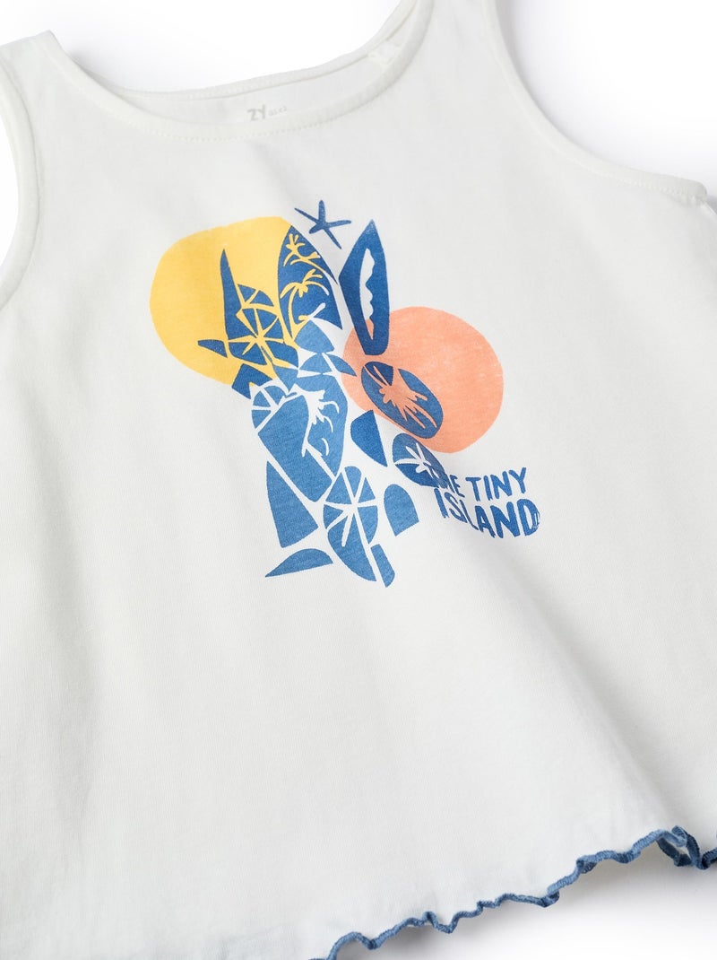 Top + Short Blanc - Kiabi