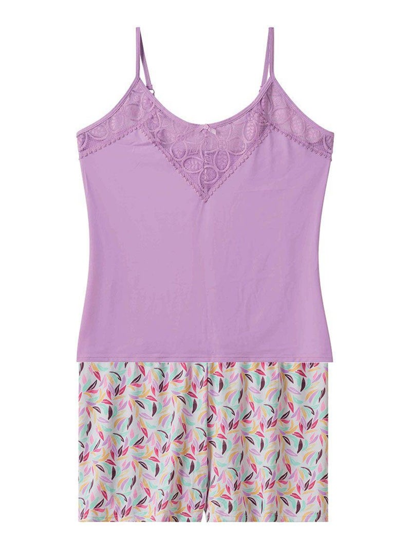 Top + short ENTRACTE - Pomm'Poire Violet - Kiabi