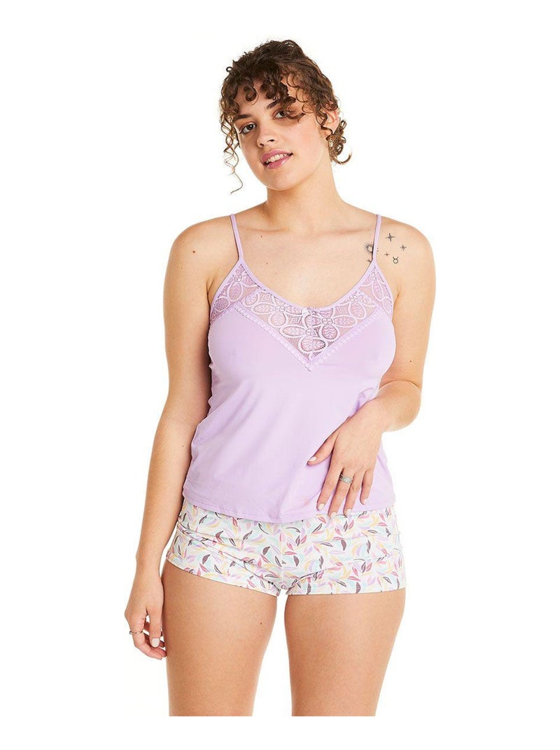 Top + short ENTRACTE - Pomm'Poire Violet - Kiabi