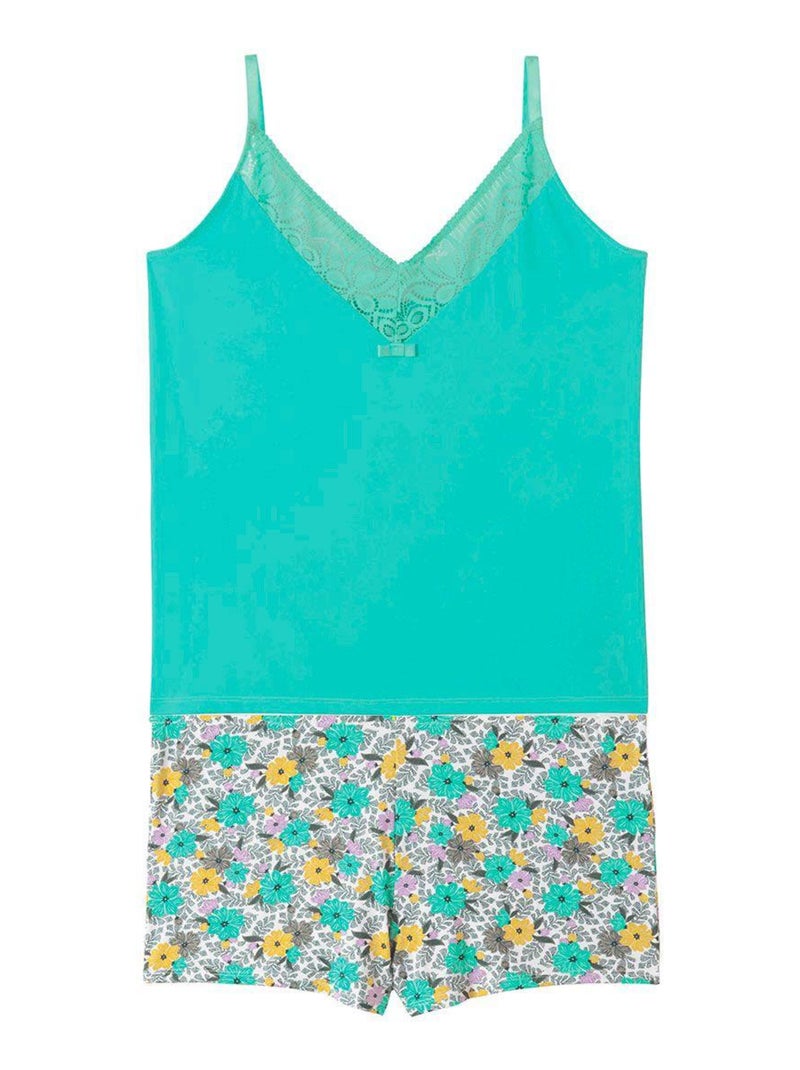 Top short ROULOTTE - Pomm'Poire Bleu - Kiabi