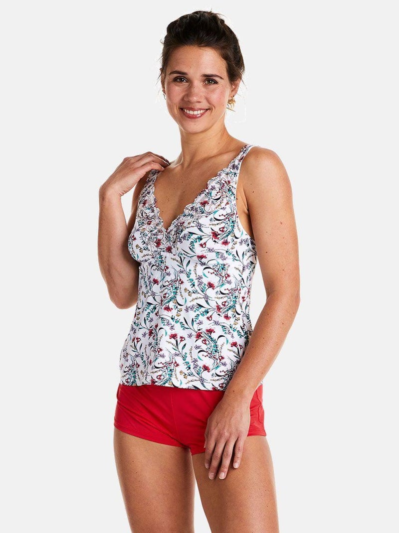 Top-short UNIVERS - Pomm'Poire Rouge - Kiabi