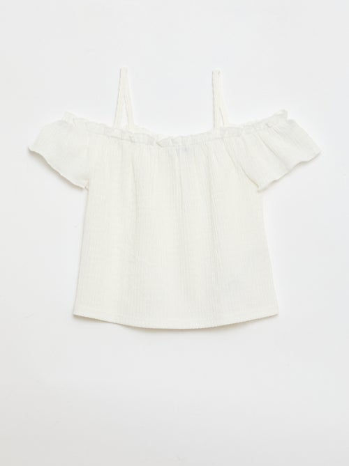 Top smocké à fines bretelles - Kiabi