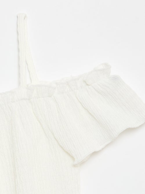 Top smocké à fines bretelles - Kiabi