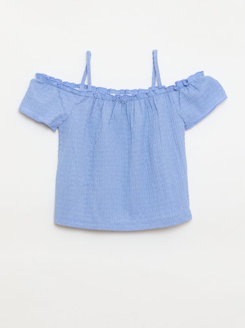 Top smocké à fines bretelles - Kiabi