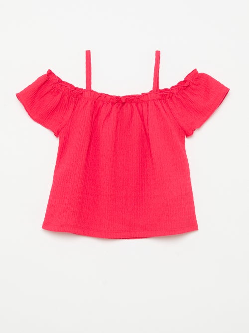 Top smocké à fines bretelles - Kiabi