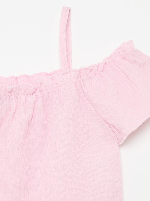 Top smocké à fines bretelles - Kiabi