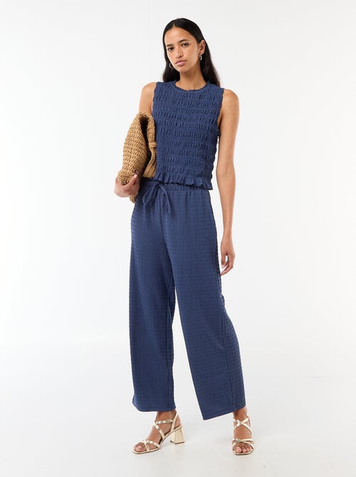 Top smocké sans manches - Kiabi