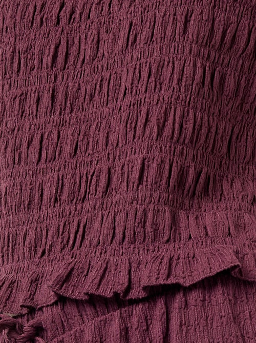 Top smocké sans manches - Kiabi