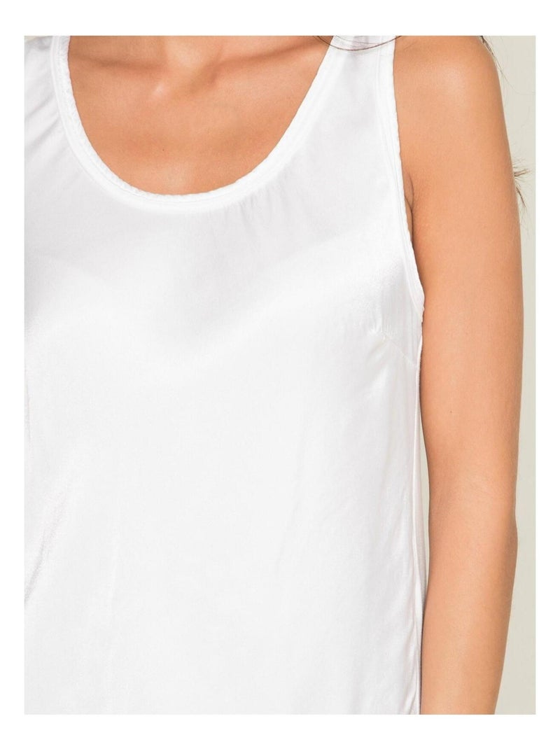 Top soyeux FIRENZ Ecru - Kiabi