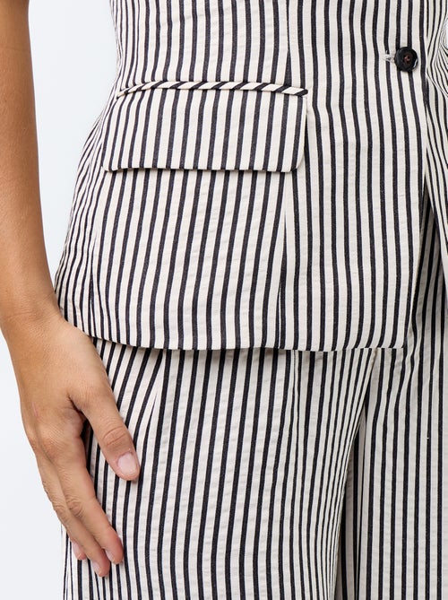 Top style gilet de costume sans manches - Kiabi