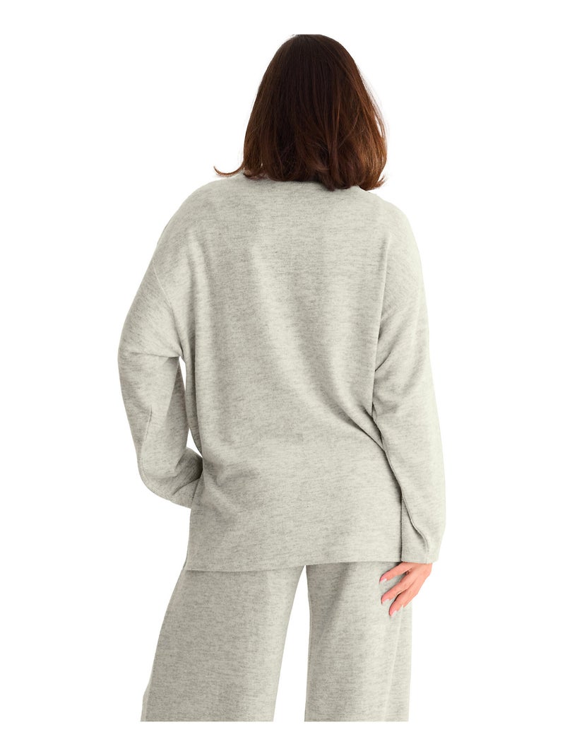 Top sweater manches longues ROSIE Ecru - Kiabi