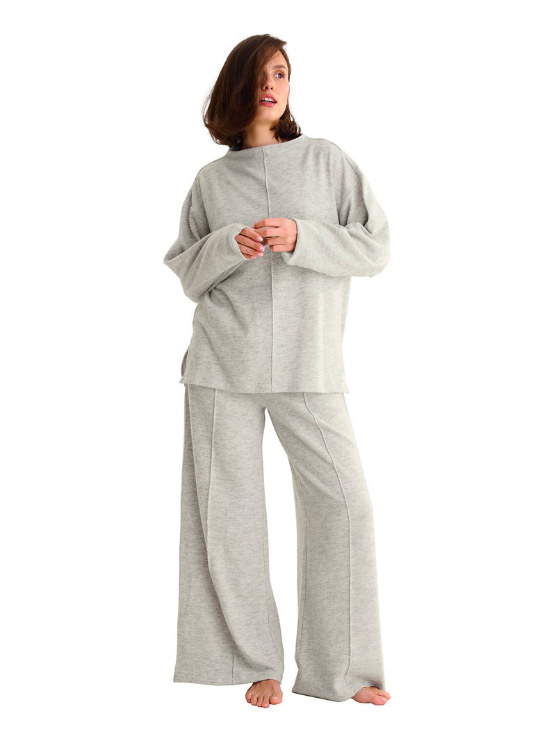 Top sweater manches longues ROSIE Ecru - Kiabi
