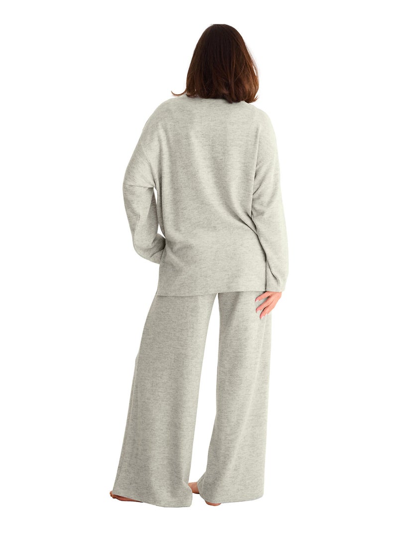 Top sweater manches longues ROSIE Ecru - Kiabi