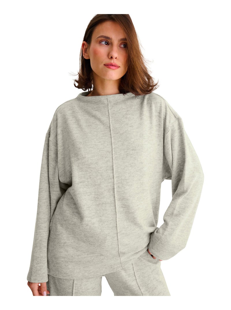 Top sweater manches longues ROSIE Ecru - Kiabi