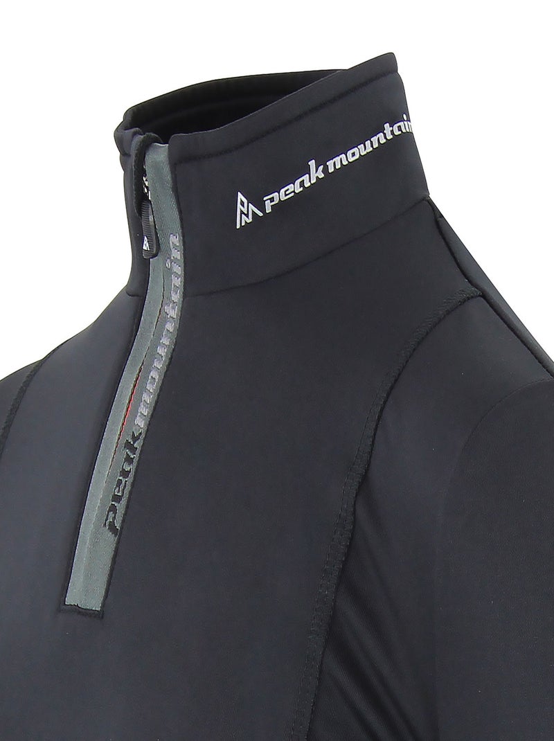 Top technique ECANEVI - PEAK MOUNTAIN Noir Noir - Kiabi