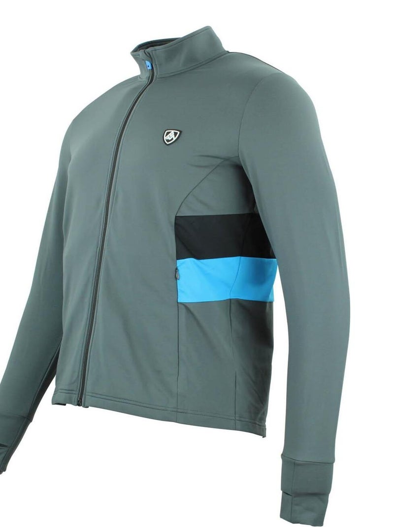 Top technique zippé   CESPEED - PEAK MOUNTAIN Gris - Kiabi