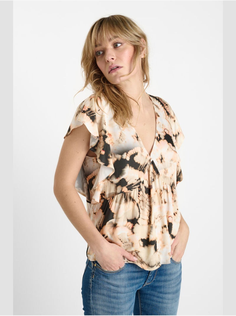 Top terre 'le temps des cerises' Orange - Kiabi