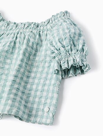 Top Vichy avec Texture Brothers & Sisters