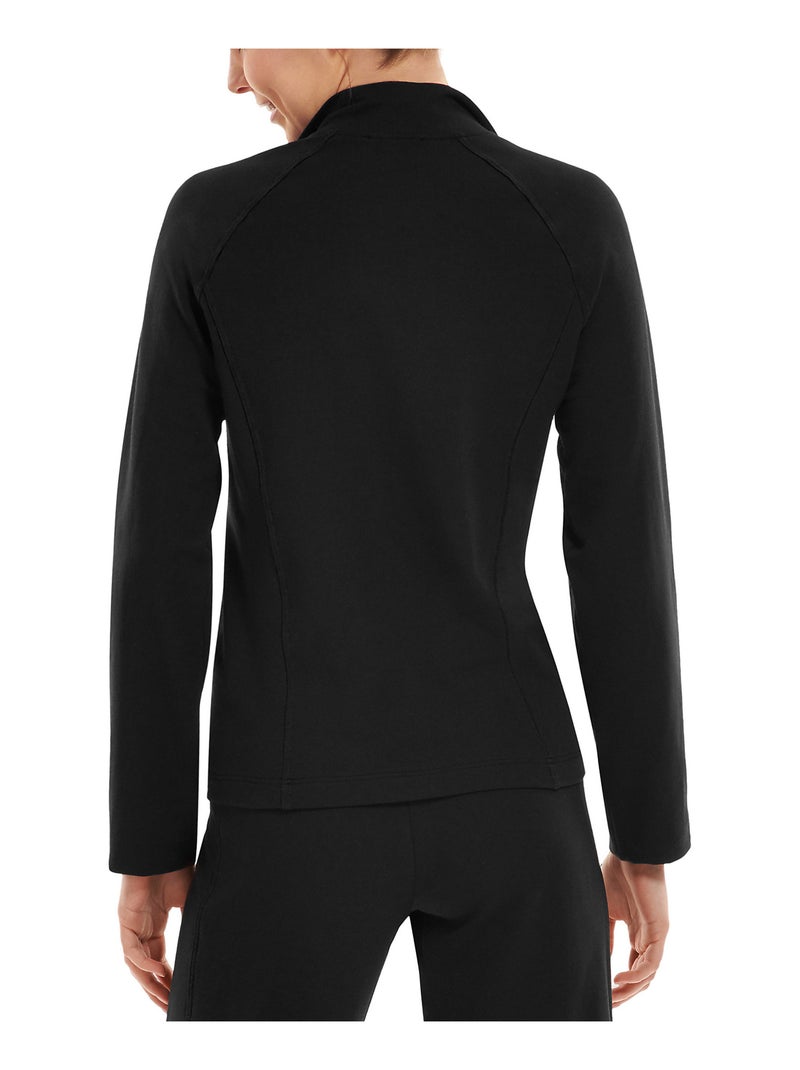 Top zippé manches longues Youthful Noir - Kiabi