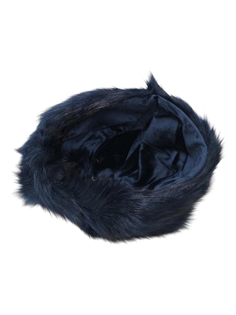 Toque fausse fourrure LUCERNE Bleu - Kiabi