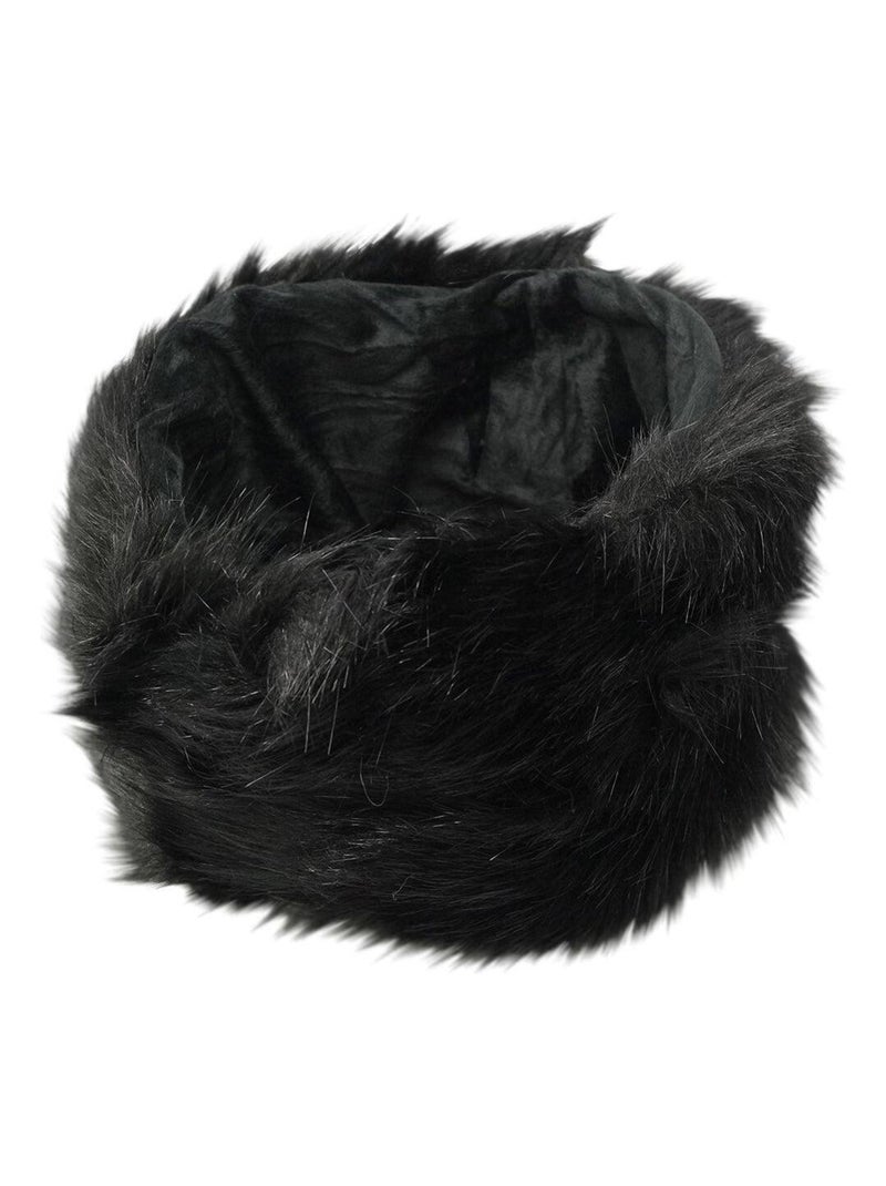 Toque fausse fourrure LUCERNE Noir - Kiabi