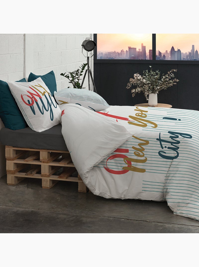 Torchon 100 % coton home sweet Blanc - Kiabi