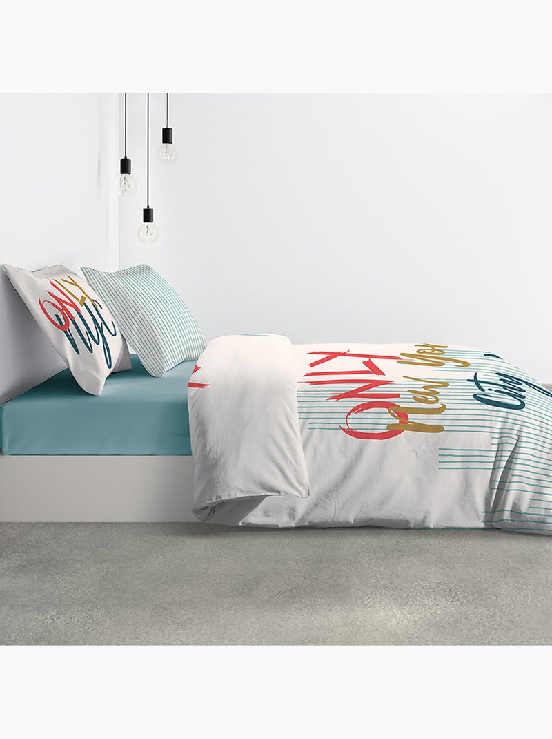 Torchon 100 % coton home sweet Blanc - Kiabi