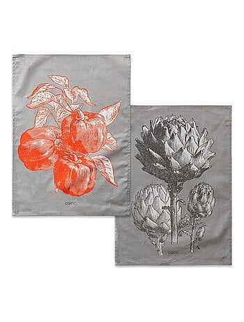 Torchon (2 pièces) Artichoke "Happyfriday